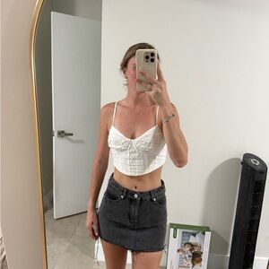 Altar'd State White Textured Top